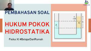 Pembahasan Soal Hukum Pokok Hidrostatika Hukum Fisika Youtube