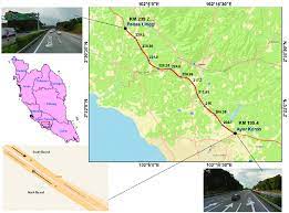 e1 north south expressway the longest expressway in malaysia with total length of 966 km running from bukit kayu hitam in the north (border town with thailand) and johor bahru in the south. Location Of The North South Expressway Nse Section Analyzed In This Download Scientific Diagram