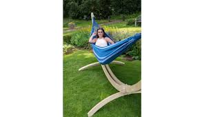 You can set up a hammock stand in the yard or on a deck, patio or balcony without needing to attach it to trees or posts. Double Hammock With Stand Wood Chill Calm Hammock Heaven