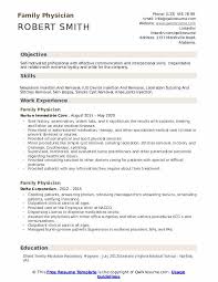 A template provides you with great organization. Family Physician Resume Samples Qwikresume
