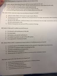 We did not find results for: When Placed In A Hypertonic Solution We Can Observe Chegg Com