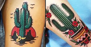 22 Prickly Cactus Tattoos Cactus Tattoo Traditional Tattoo Tattoos