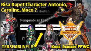 Jika kode redeem dapat digunakan, kalian wajib bind. Character Gratis Kode Redeem Terbaru 2019 Dari Free Fire World Cup Garena Free Fire Indonesia Youtube