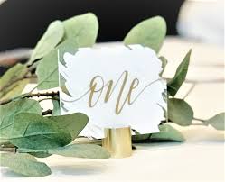 Acrylic Brush Stroke Table Numbers Wedding Signs Table Etsy Wedding Numbers Wedding Table Numbers Signing Table Wedding