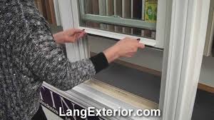 How To Remove A Half Screen In A Lang Double Hung Window Youtube