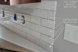 How To Correctly Edge White Subway Tile With Bullnose Duo Ventures Kitchen Makeover Subway Tile Backsplash Kitchen Bathrooms Remodel Subway Tile Backsplash