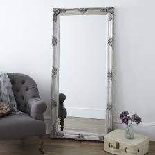 Don't overlook frameless mirrors either though. Decorative Antique Silver Full Length Mirror Primrose Plum