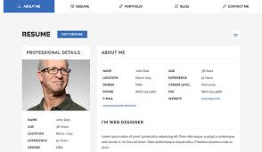This professional personal profile is completely free for your personal use. 20 Best Html Resume Templates To Make Personal Profile Cv Websites Mahalo Studio Marbella