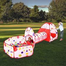 Maikehigh Tente Pop Up Tunnel Des Enfants Maison De Jouet Et Piscine 3piecesindoor Outdoor Boules Non Inclus Tente De Jeu Jouet Piscine