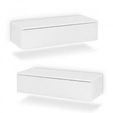 2x Hangenachttisch Mit Schublade In Moderner Farbe Weiss Verschonern Sie Ihr Schlafzimmer Mit Diesem Design Nach Nachttisch Schublade Nachttisch Nachtschrank