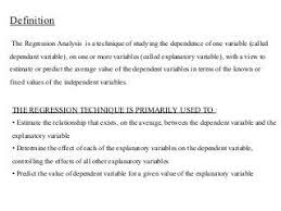 Regression Analysis Ppt Regression Analysis Analysis Regression