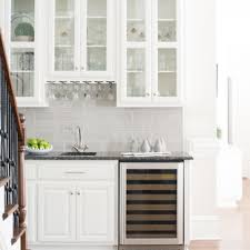 Kitchen remodel, kitchen backsplash ideas. 75 Beautiful White Home Bar With Black Countertops Pictures Ideas July 2021 Houzz