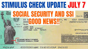 Stimulus Check Update Ss Ssdi Ssi Good News Youtube