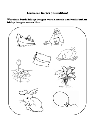 Modul ldk seminar motivasi 09. Lembaran Kerja Sains Tahun 1 Warnakan Benda Hidup
