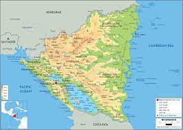 Progressio ics volunteer placement information. Nicaragua Map Physical Worldometer
