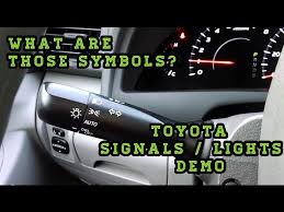 toyota turn signals lights fog lights demo explanation youtube toyota turn signals lights fog