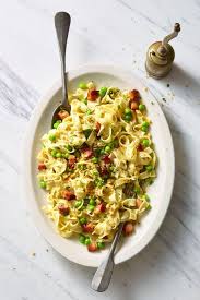 Spring Pea Carbonara Recipe Mothers Day Dinner Brunch Recipes Spring Dishes