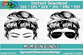 Download Mom Bun Svg File Free Svg Cut Files