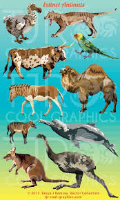 Extinct Animals Clipart Birds Clip Art Svg Clip Art Etsy Extinct Animals Animals Prehistoric Animals Dinosaurs