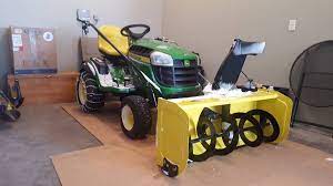 The john deere 44 in. Snow Blower Attachment For Riding Lawn Mower Off 63