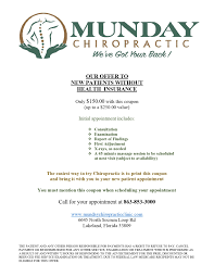 Maybe you would like to learn more about one of these? Munday Chiropractic Clinic Chiropractor In Lakeland Fl Usa New Patient Special