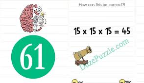 03:01 kunci jawaban brain test level 21 22 23 24 25 bahasa indonesia dengan pertanyaan : Brain Test Level 61 How Can This Be Correct Answer Daze Puzzle