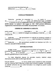 We did not find results for: Cerere De Chemare In Judecata Asociatii De Proprietari Recuperare Cheltuieli De Intretinere