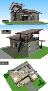 Loft Style House With 2 Bedrooms Philippines House Design Small House Design Philippines Loft House Design
