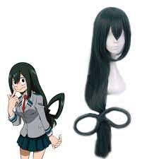 Amazon.com: Shumeier My Hero Academia Asui Tsuyu Synthetic Cosplay Anime  Hair Wig : Clothing, Shoes & Jewelry