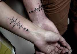 7th anniversary gift copper night sky print. Do You Want To Take The Voice Of Your Loved Ones To The Skin Soundwave Tattoo Audio Wave Tattoo Couple Tatt Music Tattoos Sound Wave Tattoo Couple Tattoos