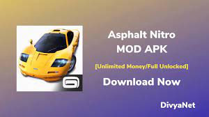 The only pity of this game is that unlocking and upgrading the car requires a lot of money. Asphalt Nitro Mod Apk 1 7 4a Unlocked Unlimited Money Download