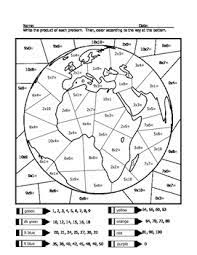 Students must recite the answers to all facts in the column as quickly as possible. Multiplication Coloring Worksheet Teachers Pay Teachers