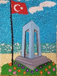 Nigar 18 Mart Canakkale Deniz Zaferi Abide Ortaokul Sanati Sanat Ve Elisleri Kagit Cicek