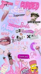 Pink Aesthetic Collage In 2020 Iphone Wallpaper Tumblr In 2021 Pink Aesthetic Wallpapers Vintage Holographic Wallpapers