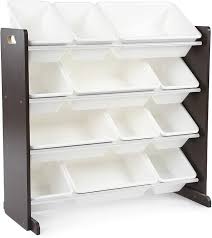 Maybe you would like to learn more about one of these? Amazon Com Humble Crew Modern Toy Organizer With 12 Bins Espresso White Furniture Decor