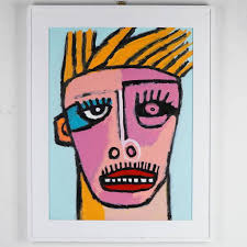 Lilian Webb Outsider Art Portrait, George Washington