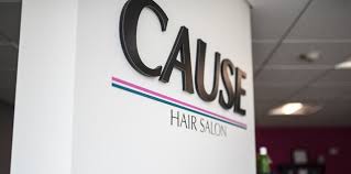 Vanish glitter (gray) with root touch ups; Cause Hair Salon A Full Service Salon In Dover Nh