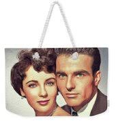 Elizabeth Taylor and Montgomery Clift, Hollywood Legends Painting by  Esoterica Art Agency