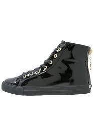 Women Trainers Love Moschino High Top Trainers Black