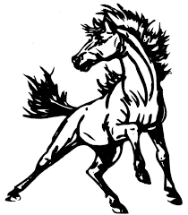 Learn how to draw a cartoon horse that is running (galloping) and charging towards something. 35 Ideas For Mustang Logo Line Drawing Barnes Family