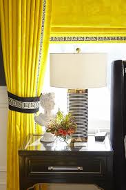 Black And Yellow Bedroom The Wilson Room By Tobi Fairley Yellow Curtains Bedroom Yellow Bedroom Black And White Living Room
