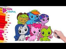 Select from 35970 printable coloring pages of cartoons, animals, nature, bible and many more. 1 My Little Pony Cutie Mark Crew Coloring Book Page Mane 6 And Spike Mlp Youtube My Little Pony Unicorn Coloring Book Pages Coloring Books