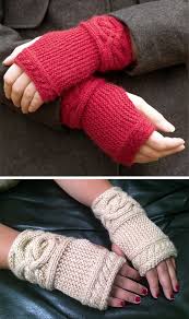 If you don't know how to knit in the round on double pointed needles (dpn). Free Knitting Pattern For Garter Cable Wristlets Fingerless Mitts Knit Flat From Side To Knitting Gloves Pattern Crochet Gloves Pattern Fingerless Mitts Knit