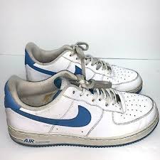 Nike Air Force 1 Sz 13 White University Carolina Blue 315122 148 2009 886668512761 Ebay In 2020 Nike Air Nike Air Force Nike