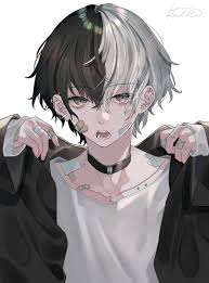 Gambar Ditemukan Oleh Snizy Nah ƹ ӝ ʒ Temukan Dan Simpan Gambar Dan Videomu Di We Heart It In 2020 Anime Drawings Boy Dark Anime Dark Anime Guys