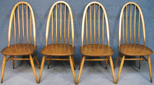 Set Of 4 Ercol Windsor Quaker 365 Elm And Beech Kitchen Dining Chairs Golden D Ercol Windsorquaker Dining Chairs Ercol Dining Chairs For Sale