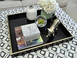 Ready To Ship 24 Black W Gold Trim Square Extra Large Etsy In 2020 Large Ottoman Tray Large Ottoman Ottoman Tray