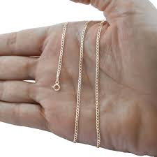 Italian gold miami cuban link 26 chain necklace in 10k gold. Real 10k Solid White Gold Womens 2mm Curb Chain Cuban Link Pendant Necklace 16 Ebay