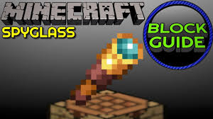 How to craft a spyglass in minecraft 1.17. How To Craft And Use Spyglass Minecraft Caves And Cliffs Block Guide Youtube