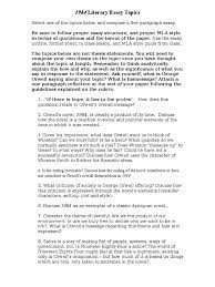There are several ways to achieve the mla essay format. 1984 Literary Essay Ristok George Orwell Essays